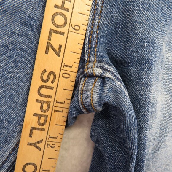 Vigoss Jeans Womens Size 30 Stevie Straight Leg Distressed Medium Wash Denim - Picture 9 of 10